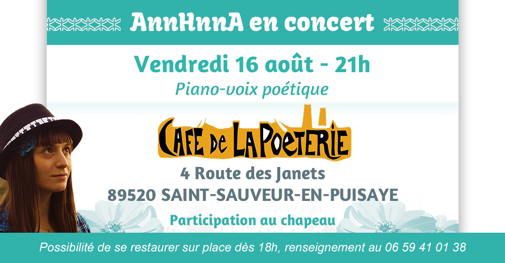 Concert AnnHnnA Café de la poèterie