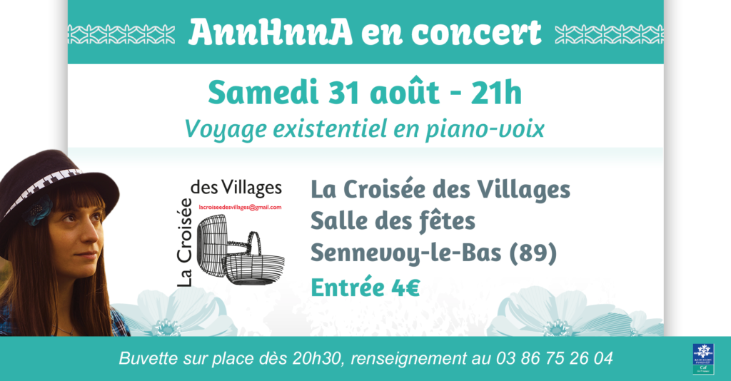 Concert Sennevoy-le-Bas AnnHnnA La Croisée des Villages