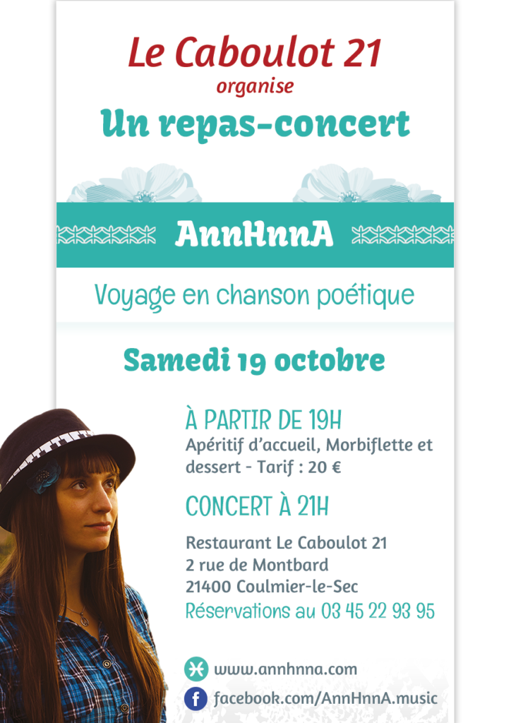 Repas-concert de AnnHnnA au Caboulot 21