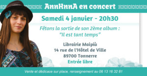 Concert AnnHnnA librairie Maipiu